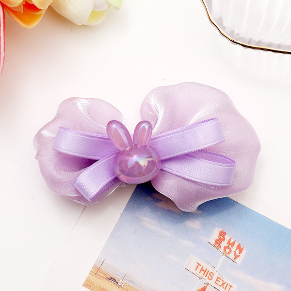 Wholesale Children's Mesh Bow Hair Clips